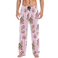 thumbnail image 7 of FORMRS Mens Pajama Pants with Pockets Sleepwear Lounge Bottoms Sizes S-2XL, Pink Gingerbread Houses, 7 of 7