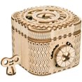 thumbnail image 1 of nipocaio Wooden Model Kits 3D Puzzles Treasure Box/Box, Mechanical Model Kits Wooden 3D Without Glue (Treasure Box), 1 of 5