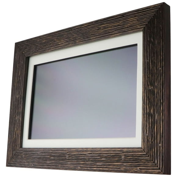Aluratek Cadre Photo Numérique WiFi 8 Pouces - Bois Vieilli (Utilisé)