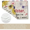 thumbnail image 4 of Sister Birthday Gifts, Sisters Gifts from Sister, Sister Day Gifts for Big Sister Little Sister, Gifts for Sister on Christmas, Dear Sister Blanket, 60" * 50", 4 of 5