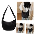 thumbnail image 2 of Crescents Bag Crossbody Bag Slings Bag Purses for Women Men Trendy Slouchy Dumpling Bags Half Moon Shape Shoulder Bag, 2 of 9