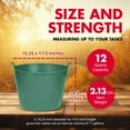 thumbnail image 3 of Little Giant 11 Gal Heavy Duty Farm Bucket Poly/Rubber Flex Tub w/Handles, 3 of 9