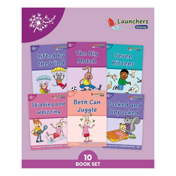 Phonic Books Beginner Decodable Phonic Books Dandelion Launchers Extras Stages 16-20: Simple Two-Syllable Words and Suffixes, (Paperback)