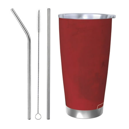 

Gukieu Minimalist Romantic Dinner Print 20OZ Car Cup Vacuum Stainless Steel Leak-proof Thermos Cup Unisex Suitable for Home Outdoor and Sports-Straw Three-piece Set