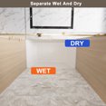 thumbnail image 6 of 60 in. W x 60 in. H Frameless Sliding Bathtub Shower Door with 1/4 "(6 mm) Clear Tempered Glass, Brushed Gold, 6 of 8