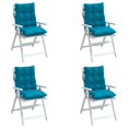thumbnail image 2 of vidaXL Lowback Chair Cushions 4 pcs Light Blue Oxford Fabric, 2 of 5