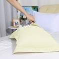 thumbnail image 5 of Unique Bargains Pillowcases Soft Microfiber Pillow Shams Set of 2 Queen Cream, 5 of 8