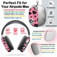 thumbnail image 2 of Protective Cover for AirPods Max Pink Gothic Romance Skulls=11 Headphones Aesthetic Print Snap On Cases, 2 of 5
