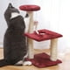thumbnail image 2 of Árbol para gatos, rascador de sisal, estructura de escalada integrada, torre para gatos que ahorra espacio, centro de actividades para gatos con juguetes colgantes, mueble multifuncional para gatos e, 2 of 6