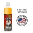 thumbnail image 4 of Red Snowflakes Holiday Christmas  Schnauzer Ultra Hugger for slim cans, 4 of 6