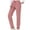 Pink, variant on ABATAB Women's Hiking Pants Water Resistant Gym Pants Lightweight Drawstring Joggers Workout Cargo Pants with Zipper Pockets