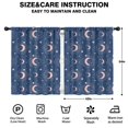 thumbnail image 2 of Blackout Kids Curtains,Blue Pink Moon Star Planet Pattern Childrens Insulated Curtains Set Of 2,Bedroom Essentials,Toddler Room Decor 42"x54", 2 of 5