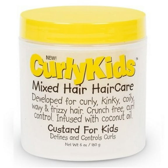 Curly Kids Mixed Hair Haircare Custard for Kids 6 oz (Pack of 2)
