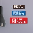 thumbnail image 2 of Basic Exit Route Sign (Brushed Silver) - Large, 2 of 4