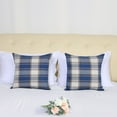 thumbnail image 2 of Unique Bargains Plaids Square Decorative Throw Pillow Covers, 2-Pack , 18" x 18" #8, 2 of 7