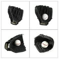 thumbnail image 5 of CATIEBYE Baseball Glove Black Softball Left Hand Practice Adjustable Strap Secure Fit, 5 of 6