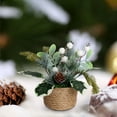 thumbnail image 5 of Summercome Small Christmas Tree Tabletop Artificial Mini Christmas Tree Decorations with Holiday Ornaments Red Berry Pine Cone Greenery for Home Indoor Fireplace Mantel Xmas Decor, 5 of 7