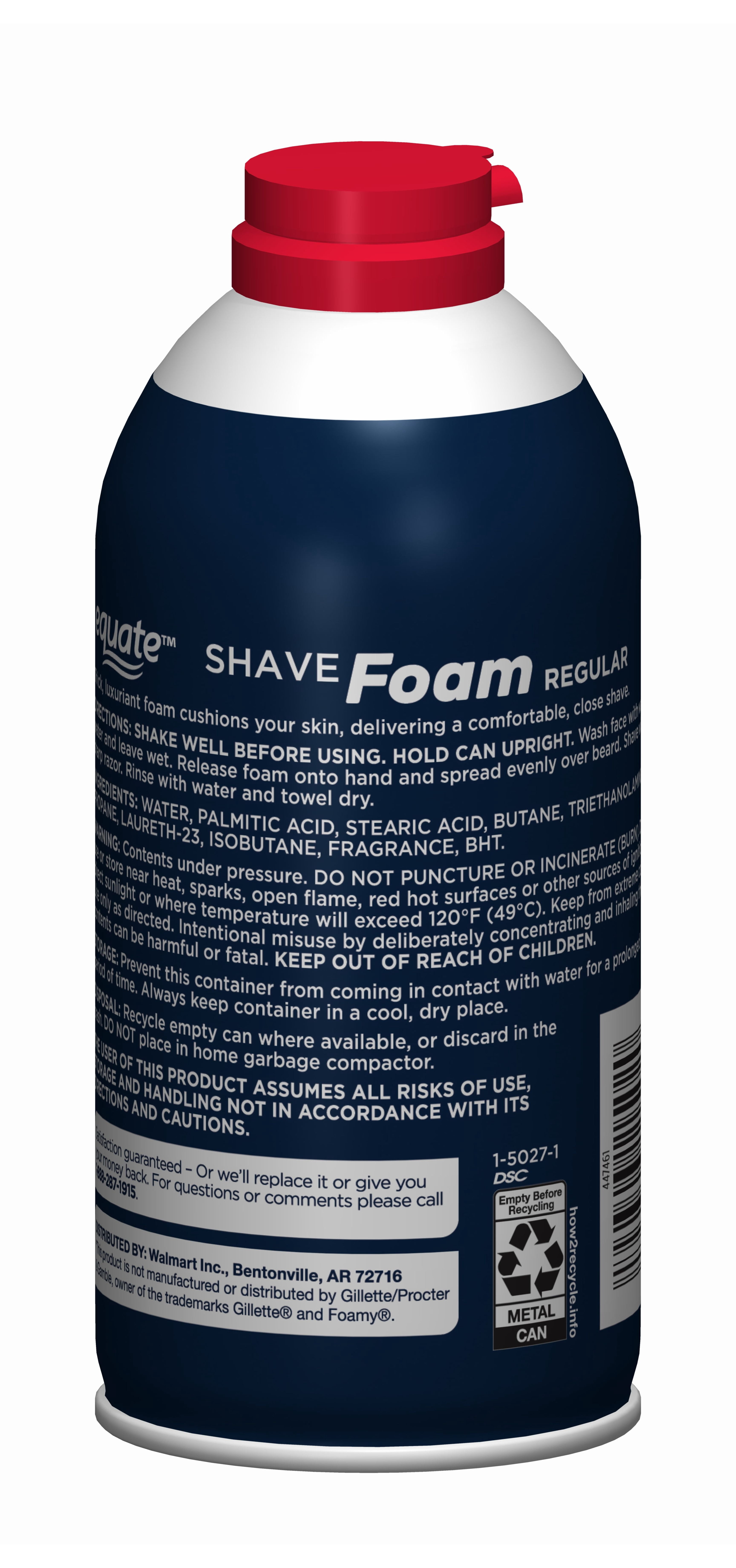 Equate Men's Regular Shave Foam, 10 oz