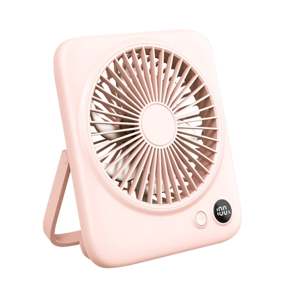 Desk fan, personal fan, small portable table fan and 4 speeds, strong wind personal fan, can be used as a power bank