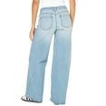 thumbnail image 3 of Celebrity Pink Women's and Women's Plus Baggy Wide Leg Jeans, Available in Regular, Short, Long Inseams, Sizes 1-24, 3 of 4