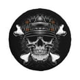 thumbnail image 3 of LNWH Skeleton Soldier Decoration Art Pattern Waterproof Spare Tire Cover, Universal Spare Tire Wheel Covers 15 inch, 3 of 8