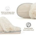 thumbnail image 3 of BERANMEY Women's Fuzzy Memory Foam Slippers Ultra Plush Warmth Memory-Foam Support & Stylish Cozy Design Non-Slip Rubber Sole Indoor & Outdoor House Slippers for Women Perfect Christmas Gift, 3 of 8