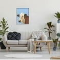 thumbnail image 2 of Stupell Industries Blue Farm Cow Portrait Graphic Art Gray Framed Art Print Wall Art, Design by Regina Moore, 2 of 7