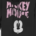 thumbnail image 2 of Junior's Mickey & Friends Surprised Pink Logo Cowl Neck Sweatshirt Black Medium, 2 of 4