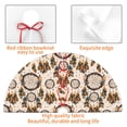 thumbnail image 4 of Lsque Retro Dreamcatcher Print Christmas Tree Skirt, Tree Skirt with Ties or Velcro, Perfect for Holiday Decorations, Halloween, and New Year-48", 4 of 7