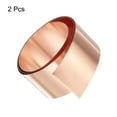 thumbnail image 3 of Uxcell 2pcs Copper Sheet Roll 0.4mm Thick Copper Flashing Strip (1.6" Width x 3.28ft), 3 of 6