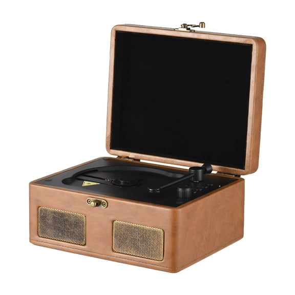 GJX 2026 New Retro Cd Player Multifunctional Tray-Type Player Audio Turntables Usb Drive Playback Portable Cd Player with Remote Control Built-In 2 Speakers Rechargeable Wireless Music Streaming