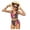 X2 Brown, variant on Ticikt Girls Two Piece Swimsuits for Swimming Beach Sun UPF 50 Rash Guard Bikini with High Waist Bottoms,Color:White,Size:7-8 Years
