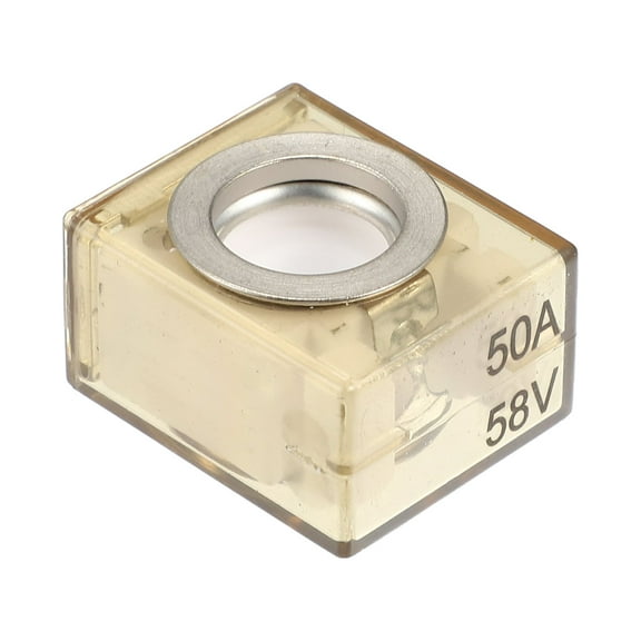 Unique Bargains Waterproof 50A Marine Rated Battery Fuse Terminal Fuse Only 58V DC Maximum