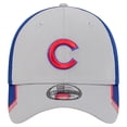 thumbnail image 2 of Men's New Era Gray/Royal Chicago Cubs Visor Trim 39THIRTY Flex Hat, 2 of 6