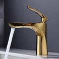 thumbnail image 4 of Allume Robinet de Salle de Bain à un Seul Trou Robinet Moderne pour Meuble-Lavabo Robinet de Lavabo de Salle de Bain à une Poignée Fini en Acier Inoxydable et Laiton, 4 of 11