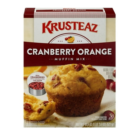 - (5 Pack) Krusteaz Supreme Muffin Mix, Cranberry Orange, 18.6oz Box