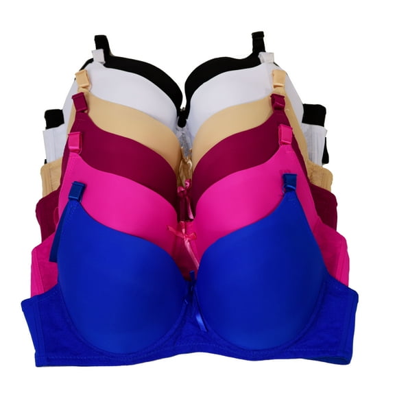 Women Bras 6 pack of Bra D cup DD cup Size 40DD (6345)