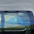 thumbnail image 5 of 4 Colors Hawaiian Hibiscus Flower Car Decal Laser Car Sticker Sun Protection Reflective Self Adhesive Car Accessories Automotive Exterior Decoration for SUV Vans Laptop, 5 of 7