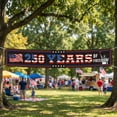 thumbnail image 5 of Kicpot Happy 4th of July Banner (118.1x19.7 Inches), Independence Day Banner for Outdoor Use, Memorial Day Patriotic Decorations for Yard and Garden, 5 of 5