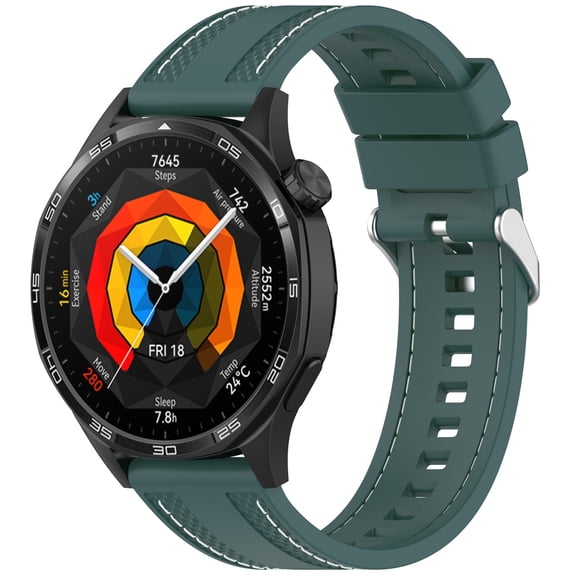 EcoNest Outstanding Silicone Sports Sweat Proof Solid Color Watch Band With Convenient Adjustment And Wide Compatibility Compatible With Smartwatch