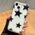 thumbnail image 3 of Funda de teléfono suave transparente con estrellas de colores para iPhone 14, 13, 11, 12, 15, 16 Pro Max, SE2, 7, 8 Plus, XR, X, XS Max, protección anticaídas, 3 of 5