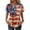 Multicolor#01, variant on Womens Independence Day T-Shirts Casual 4th of July Patriotic Short Sleeve Tops American Flag Printing Crewneck Tunic Tees Shirts Multicolor#04 L