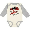 thumbnail image 3 of Inktastic My Auntie Loves Me with Cute Lady Bugs Boys or Girls Long Sleeve Baby Bodysuit, 3 of 5