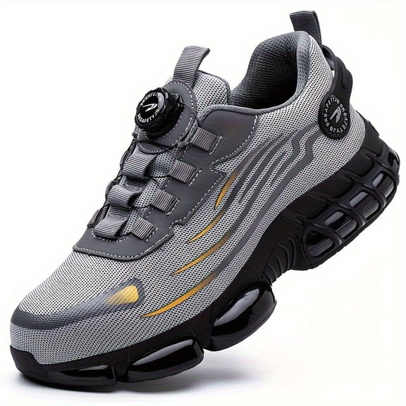 Men's low-top solid color four-season comfortable protection shoes, wear-resistant shoes FOR Outdoor work shoes