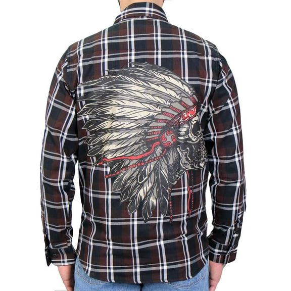 Hot Leathers FLM2109 Men's Headdress Flannel Long Sleeve Shirt Medium