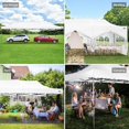 thumbnail image 3 of COBIZI 10'x30' Canopy Heavy Duty Pop Up Canopy Tent Outdoor Gazebo Shelter Waterproof Instant Commercial Tent with 8 Removable Sidewalls & 8 Sandbags & Roller Bag,White, 3 of 15