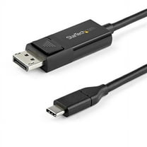 Startech.com 6ft (2m) C To Displayport 1.2 Cable 4k 60hz, Bidirectional Dp To Type-c Or Type-c To Dp Reversible Video Adapter Cable, Hbr2/hdr, Type C / Thunderbolt 3 Monitor Cable - 4k Type-c To
