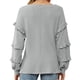 thumbnail image 4 of Blusa suelta de manga larga para mujer, blusa de manga larga con escote en V para mujer, blusa de manga larga para mujer, blusa de manga larga con escote en V para mujer, calidad superior, 4 of 6
