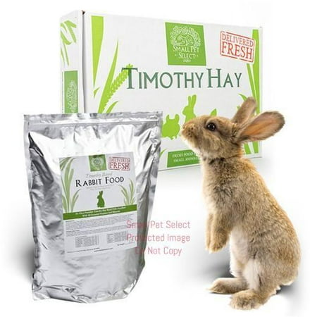 Small Pet Select Combo Pack for Rabbits, 2nd Cutting Timothy Hay, 20 lbs. and Rabbit Food Pellets, 10