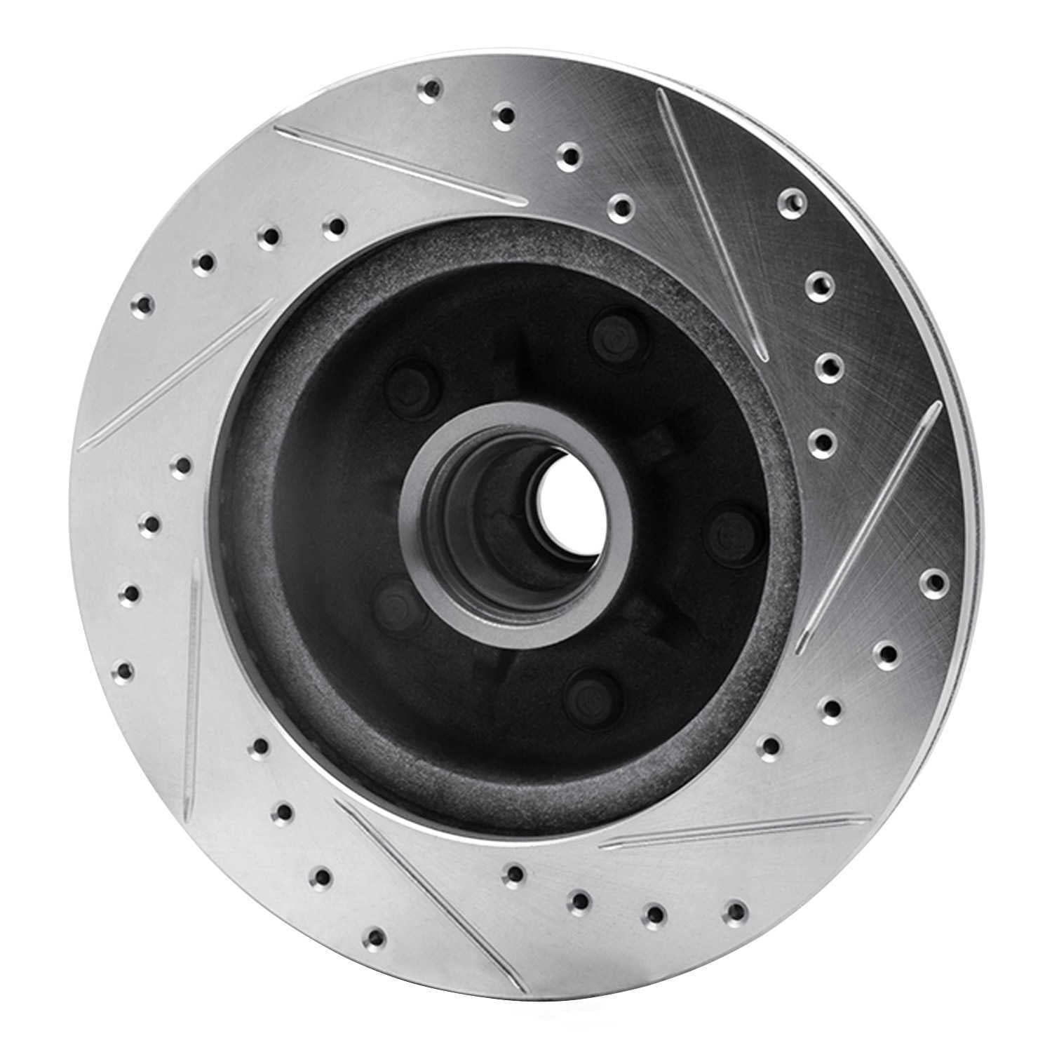 Dynamic Friction Company 631-47006L DFC Brake Rotor - Drilled And Slotted - Silver